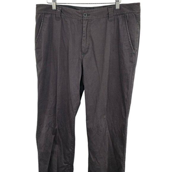 The North Face Pants Men's Flat Front Chino Cotton 38x30 Gray Style ABLS - Picture 3 of 12